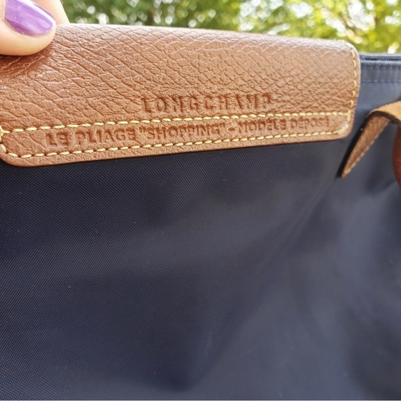 Longchamp Navy Le Pliage Small Tote - Picture 7 of 8